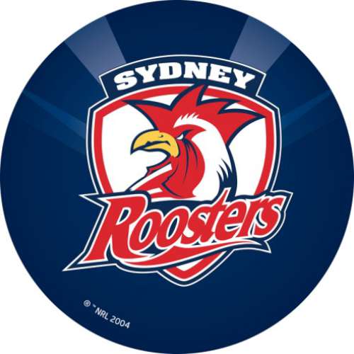 Roosters NRL Edible Icing Image - Round - Click Image to Close